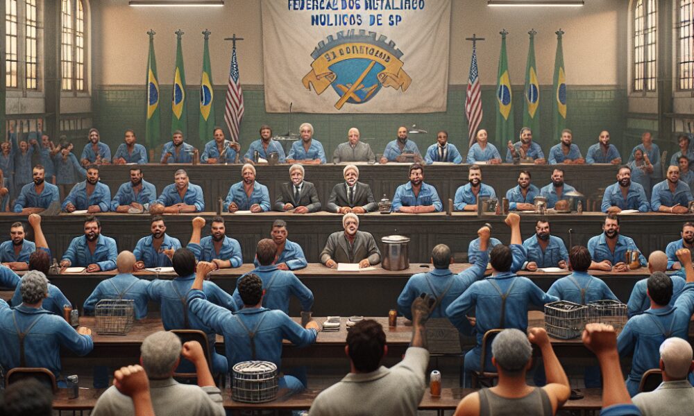 Reeleição unânime na Federação dos Metalúrgicos de SP reforça unidade sindical para 2026–2030